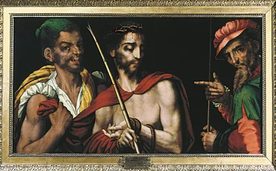 Cristo davanti a Ponzio Pilato (Pontius Pilatius) Dipinto di Luis de Morales (1515-1586) XVI secolo