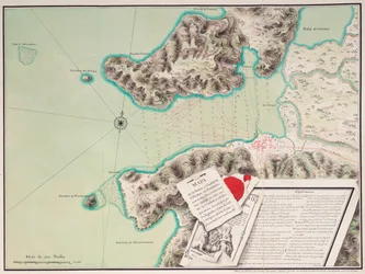 Mappa della baia e della città di S. Phelipe de Portobelo