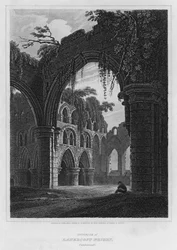 Interno del priorato di Lanercost, Cumberland