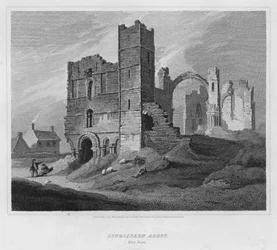 Abbazia di Lindisfarn, facciata ovest