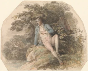Figura in un paesaggio