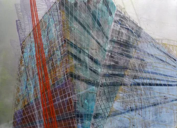 Metastruttura VI, 2016 (olio su tela)