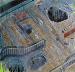 Metastruttura V, 2015 (olio su tela)