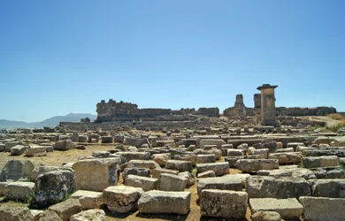 Vista degli scavi dall