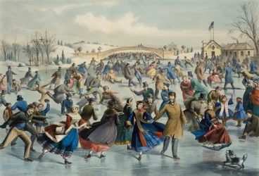 Central Park, inverno - Lo stagno di pattinaggio