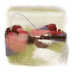 Paesaggio astratto dai toni terrosi