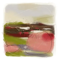 Paesaggio astratto dai colori vivaci
