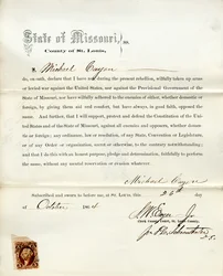 Giuramento di fedeltà di Michael Cayon del Missouri, Contea di St. Louis