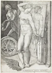 La morte sorprende una donna, c.1490-c.1540 (incisione)