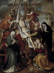 Discesa, XVI secolo (olio su tela)