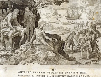 Campo di battaglia nel Nuovo Mondo nel 1530, tavola 6 da 