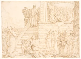 Pietro predica a Gerusalemme