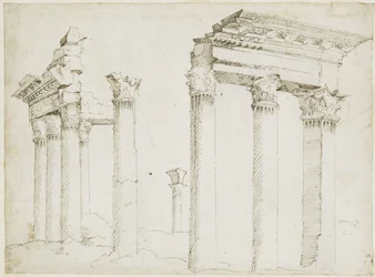 Resti del tempio di Minerva nel Foro di Nerva