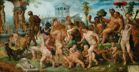 Il trionfale corteo di Bacco, c. 1536