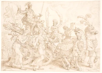 Carro trionfale. Bellum (Guerra)