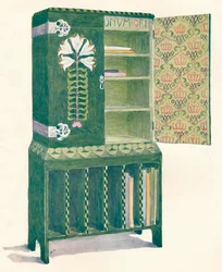 Mobile musicale. Da uno schizzo di M. H. Baillie Scott, XIX secolo