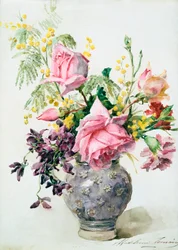 Vaso di rose, c. 1865-1928