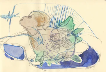 Sketchbook 11, 2024 (tempera, matita, penna su carta)