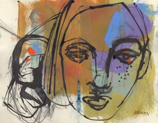 Sketchbook 34, 2025 (tempera, inchiostro su carta)