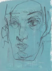Sketchbook 5, 2024 (tempera, carboncino, matita su carta)