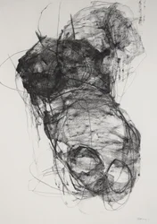 Torso 3, 2022 (carboncino su carta)
