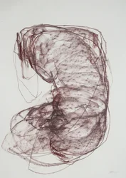 Torso 5, 2022 (carboncino su carta)