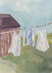 Giornata estiva dedicata al bucato