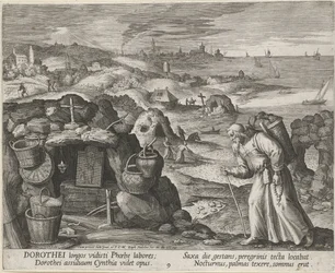 San Doroteo di Gaza come eremita, 1600