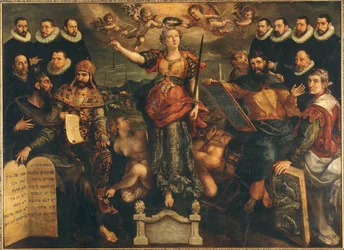 Il tribunale della zecca del Brabante ad Anversa, 1594