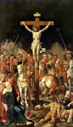 Calvario, pannello centrale di un trittico