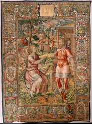 Museo Diocesano. Arazzo fiammingo. Bruxelles. Atelier François Geubels. Serie Storia di Gedeone. Gedeone e l