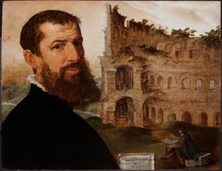 Autoritratto con il Colosseo, Roma