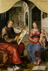 San Luca dipinge la Vergine, c.1545
