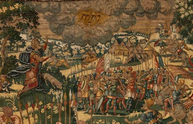 Storia di Gedeone, fine XVI secolo (seta e lana)