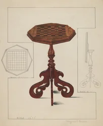 Tavolo a scacchiera, c. 1936