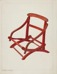 Sedia pieghevole per bambini, c. 1938