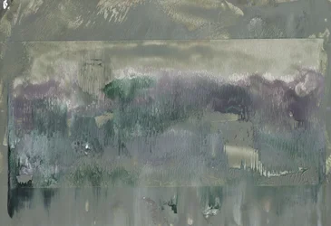 Paesaggio astratto nebbioso
