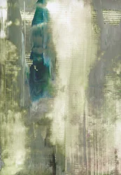 Serena, verde, blu, astratto