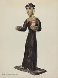 Bulto - Santa Rita, c. 1938