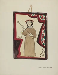 Retablo-Santa Rita, c. 1937