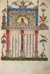 Pagina della tavola canonica