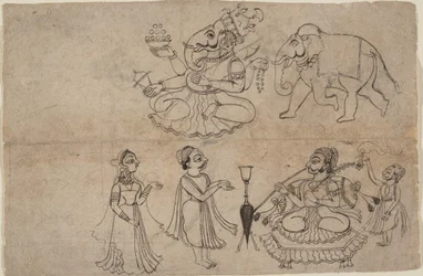 Ritratto di Manya Sahib Man Rup Sagarji, fine XVIII secolo