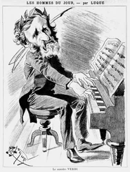Caricatura di Verdi - di Luque