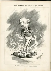 Illustrazione di Manuel Luque (1854-1919) per la Copertina di La Caricature (1880)