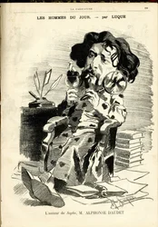 Illustrazione di Manuel Luque per la Copertina di La Caricature (1880)