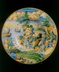 Ratto di Elena, placca attribuita a Marcantonio Raimondi conservata nel Museo Nazionale del Bargello, Firenze