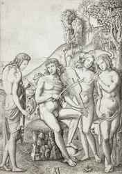 Apollo insegna la musica alle Grazie