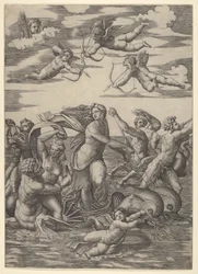 Galatea in un carro d