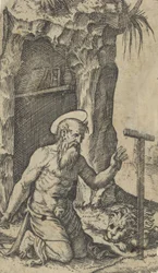 San Girolamo inginocchiato davanti a un crocifisso, dalla serie 
