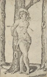 San Sebastiano legato a un albero trafitto da frecce, dalla serie 